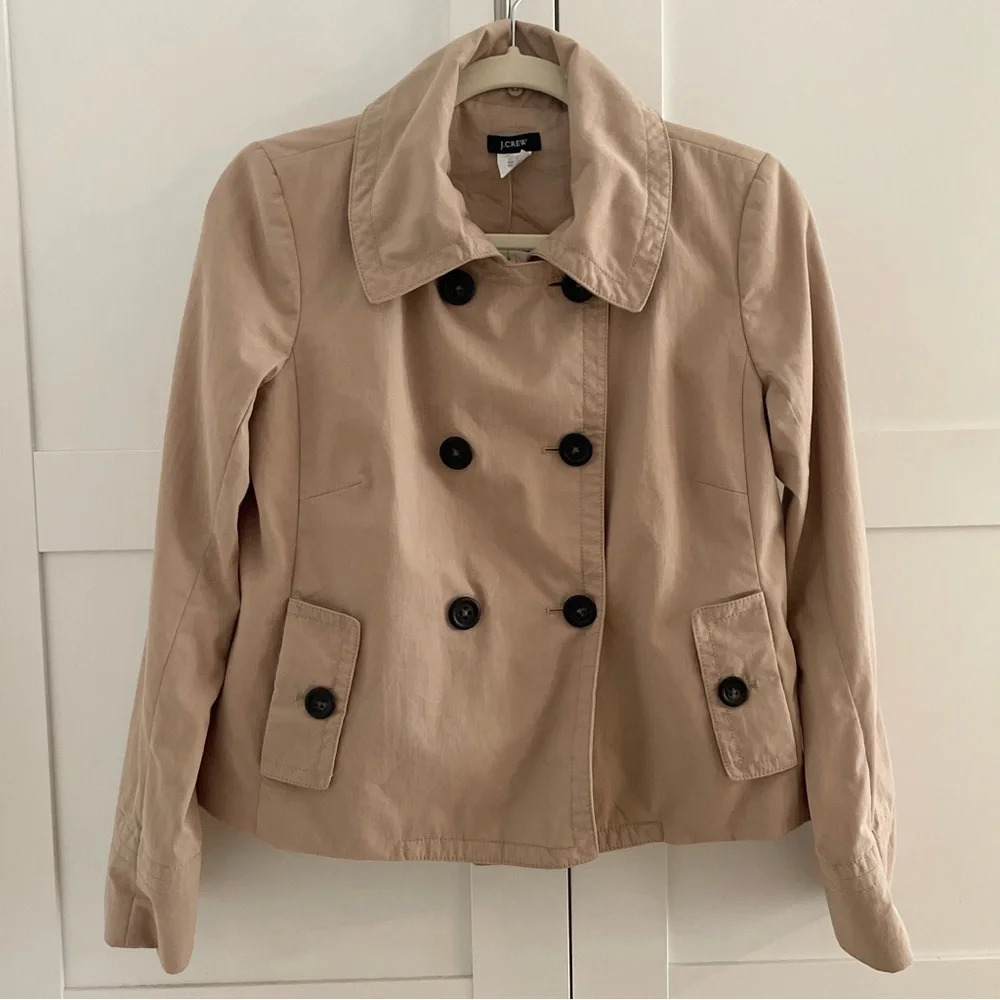 J. Crew Tan Trench Coat